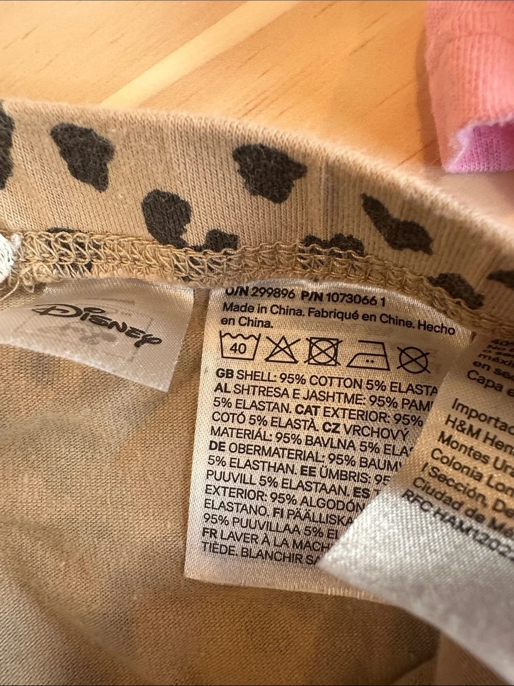 H&M spots sleep minnie